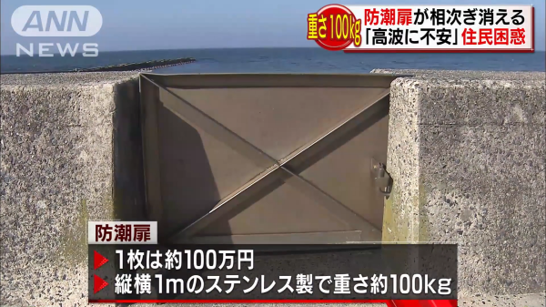 防潮扉の盗難